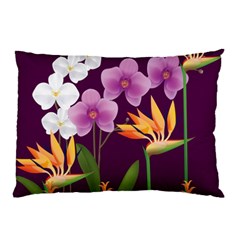 White Blossom Flower Pillow Case