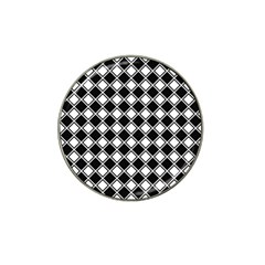 Square Diagonal Pattern Seamless Hat Clip Ball Marker (4 Pack) by Simbadda