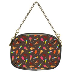 Ice Cream Pattern Seamless Chain Purse (two Sides) by Simbadda