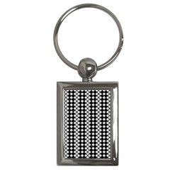 Black And White Texture Key Chains (rectangle)  by Simbadda