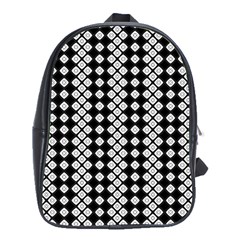 Black And White Texture School Bag (xl) by Simbadda