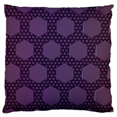 Hexagon Grid Geometric Hexagonal Large Cushion Case (one Side)