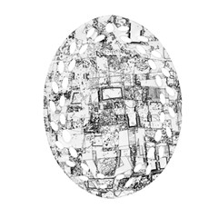 Black And White Background Wallpaper Pattern Ornament (oval Filigree)