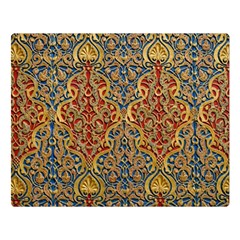 Wall Texture Pattern Carved Wood Double Sided Flano Blanket (large) 