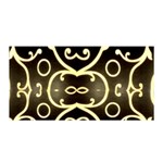 Black embossed swirls in gold By FlipStylez Designs Satin Wrap Front