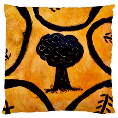 Ceramic Tree Smudge Large Flano Cushion Case (one Side)