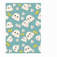 Cute Kawaii Popcorn Pattern Large Garden Flag (two Sides) by Valentinaart