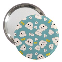 Cute Kawaii Popcorn Pattern 3  Handbag Mirrors by Valentinaart