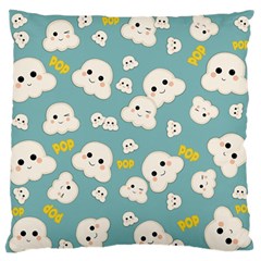 Cute Kawaii Popcorn Pattern Standard Flano Cushion Case (two Sides)