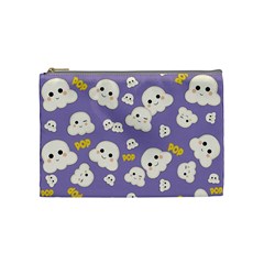 Cute Kawaii Popcorn Pattern Cosmetic Bag (medium) by Valentinaart