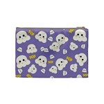 Cute Kawaii Popcorn pattern Cosmetic Bag (Medium) Back