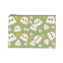 Cute Kawaii Popcorn pattern Cosmetic Bag (Large)