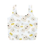 Cute Kawaii Popcorn pattern Full Print Recycle Bag (M) Back