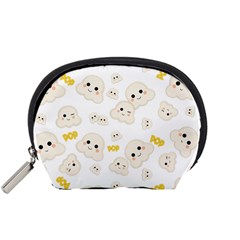 Cute Kawaii Popcorn Pattern Accessory Pouch (small) by Valentinaart