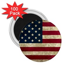 Vintage American Flag 2 25  Magnets (100 Pack)  by Valentinaart