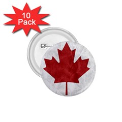 Canada Grunge Flag 1 75  Buttons (10 Pack) by Valentinaart