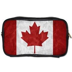 Canada Grunge Flag Toiletries Bag (one Side) by Valentinaart