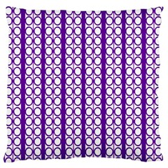 Circles Lines Purple White Modern Design Standard Flano Cushion Case (two Sides) by BrightVibesDesign