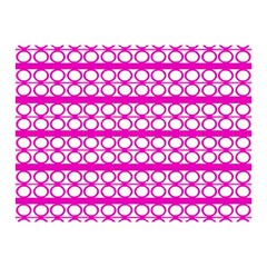 Circles Lines Bright Pink Modern Pattern Double Sided Flano Blanket (mini)  by BrightVibesDesign