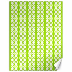 Circle Stripes Lime Green Modern Pattern Design Canvas 18  X 24  by BrightVibesDesign