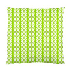 Circle Stripes Lime Green Modern Pattern Design Standard Cushion Case (one Side) by BrightVibesDesign