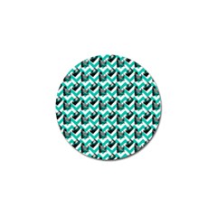 Vintage Camera Chevron Aqua Golf Ball Marker (10 Pack) by snowwhitegirl