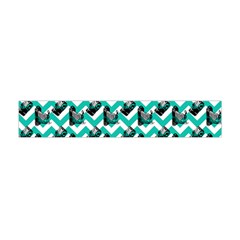 Vintage Camera Chevron Aqua Flano Scarf (mini) by snowwhitegirl