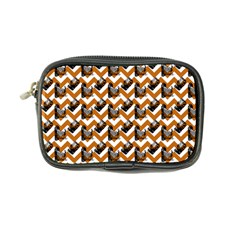 Vintage Camera Chevron Orange Coin Purse