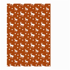 Deer Dots Orange Small Garden Flag (two Sides) by snowwhitegirl