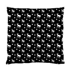 Deer Dots Black Standard Cushion Case (one Side)