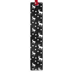 Deer Dots Black Large Book Marks