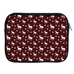 Deer Dots Red Apple Ipad 2/3/4 Zipper Cases