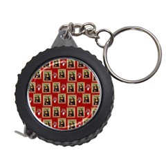 Mona Lisa Frame Pattern Red Measuring Tape