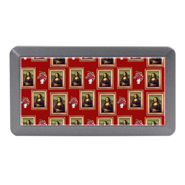 Mona Lisa Frame Pattern Red Memory Card Reader (Mini)