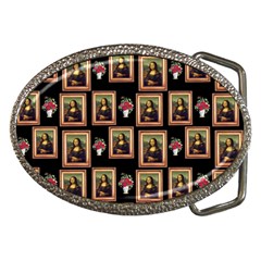 Mona Lisa Frame Pattern Belt Buckles