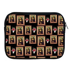 Mona Lisa Frame Pattern Apple Ipad 2/3/4 Zipper Cases