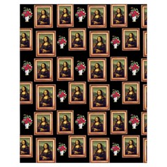 Mona Lisa Frame Pattern Drawstring Bag (small) by snowwhitegirl