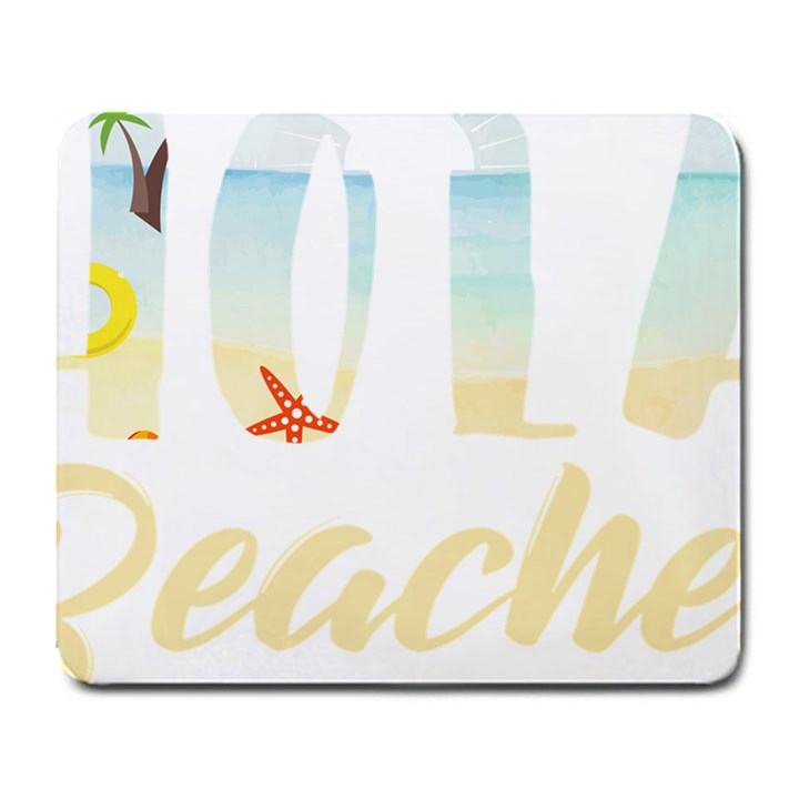 Hola Beaches 3391 Trimmed Large Mousepads