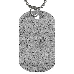 Cracked Texture Abstract Print Dog Tag (one Side)