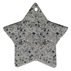 Cracked Texture Abstract Print Star Ornament (Two Sides)