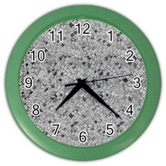 Cracked Texture Abstract Print Color Wall Clock