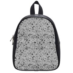 Cracked Texture Abstract Print School Bag (Small)