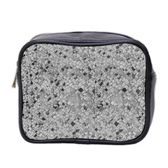 Cracked Texture Abstract Print Mini Toiletries Bag (Two Sides)