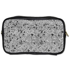 Cracked Texture Abstract Print Toiletries Bag (one Side)