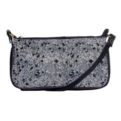 Cracked Texture Abstract Print Shoulder Clutch Bag