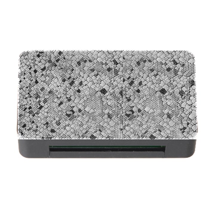 Cracked Texture Abstract Print Memory Card Reader with CF