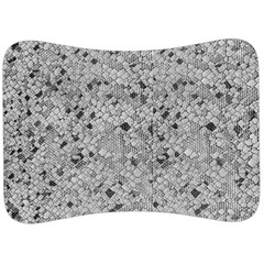 Cracked Texture Abstract Print Velour Seat Head Rest Cushion