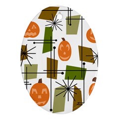 Halloween Mid Century Modern Ornament (oval)