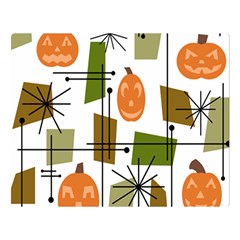 Halloween Mid Century Modern Double Sided Flano Blanket (large)  by KayCordingly