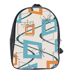 Minimalist Wavy Rectangles School Bag (large) by KayCordingly